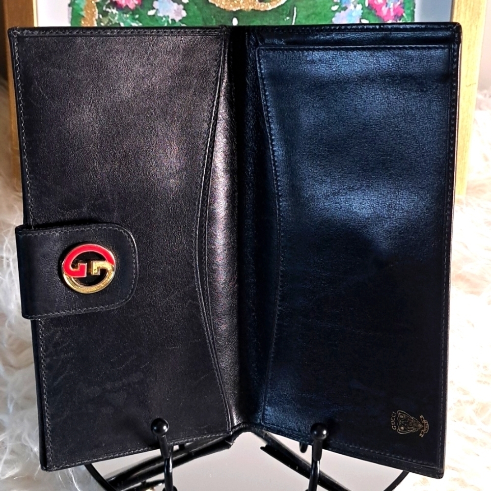 Gucci Vintage Rare Monogram Long Wallet - Picture 9 of 11